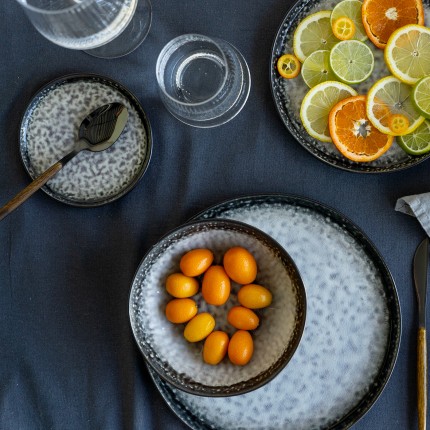 Plate Soho grey Ø21cm (4/set) Kare Design