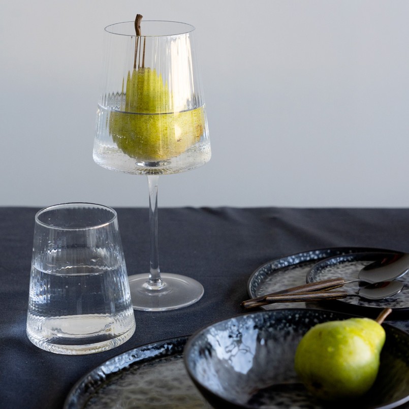 Verres à vin texturés - Riffle - Kare Design
