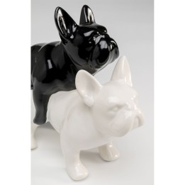 Figurine décorative Love Dogs noir
