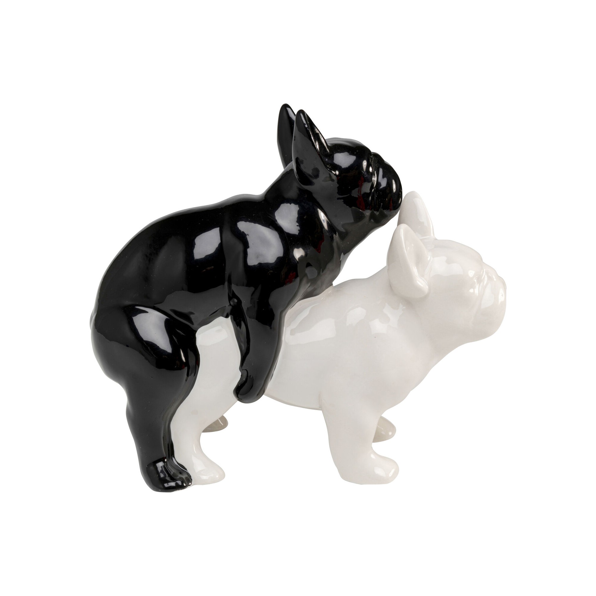 Figurine décorative Love Dogs noir