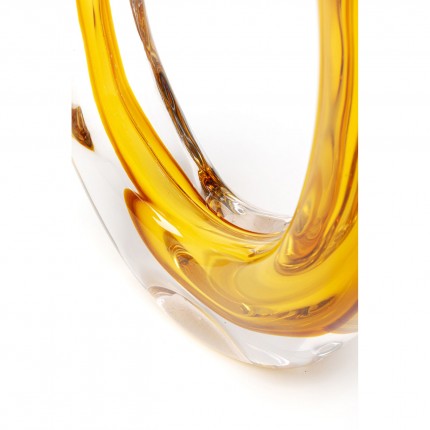 Vase Anello yellow 34cm Kare Design