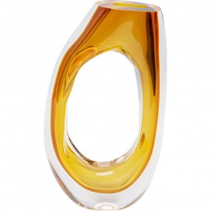 Vase Anello yellow 34cm Kare Design