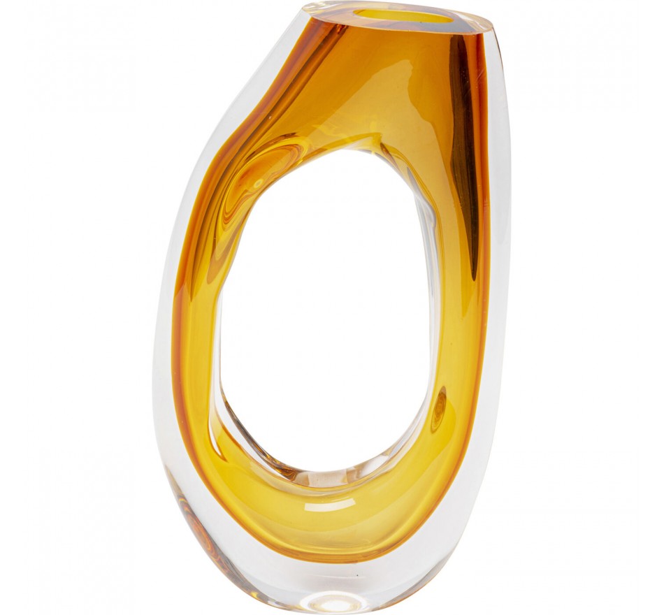 Vase Anello yellow 34cm Kare Design