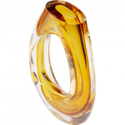 Vase Anello yellow 26cm Kare Design
