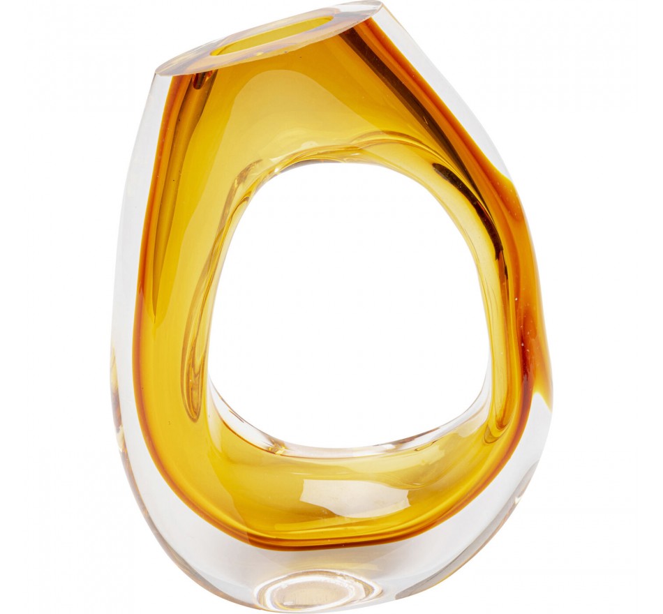 Vase Anello yellow 26cm Kare Design