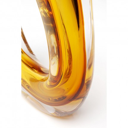Vase Anello yellow 26cm Kare Design