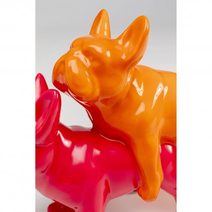 Woonaccessoires Love Dogs oranje en rood Kare Design