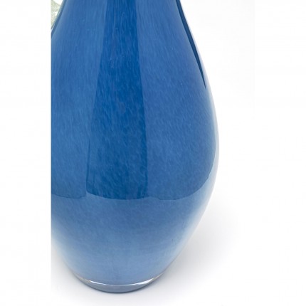 Vaas Sina 32cm blauw met handgreep Kare Design