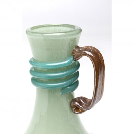 Vaas Sina 25cm groen met handgreep Kare Design