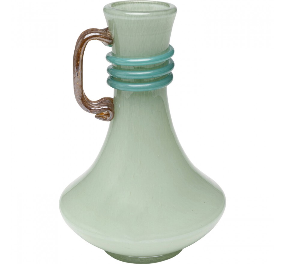 Vaas Sina 25cm groen met handgreep Kare Design