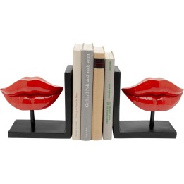 Serre-livres Lips rouge (2/Set)