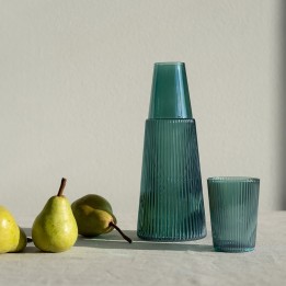 Carafe et verre verts  - Rumba - Kare Design