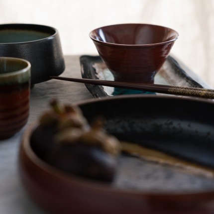 Kommen Ari rood Ø11cm (4/set) Kare Design