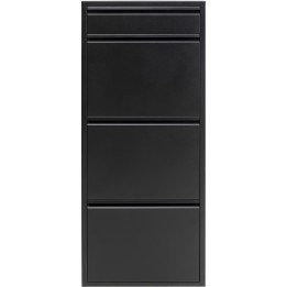 Shoe Container Caruso black 3+1 drawers Kare Design