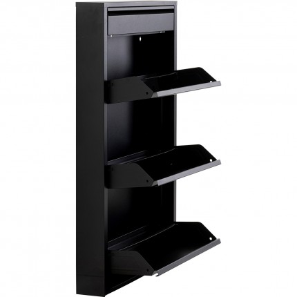 Schoenenkast Caruso zwart 3+1 laden Kare Design