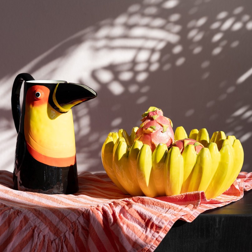 Gele keramische bananenschaal - Kare Design