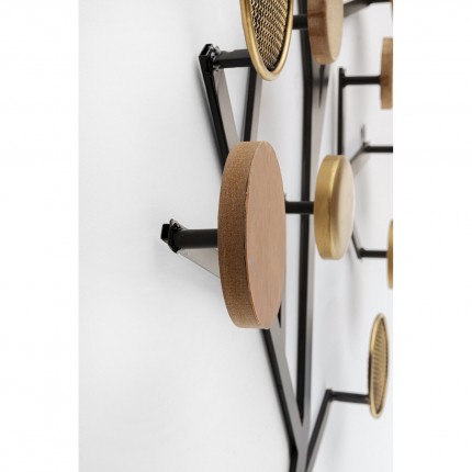 Wand Kapstok Bubble Tree 112cm bruin Kare Design