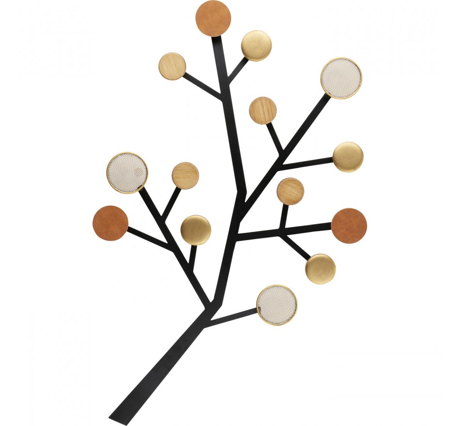 Wand Kapstok Bubble Tree 112cm bruin Kare Design