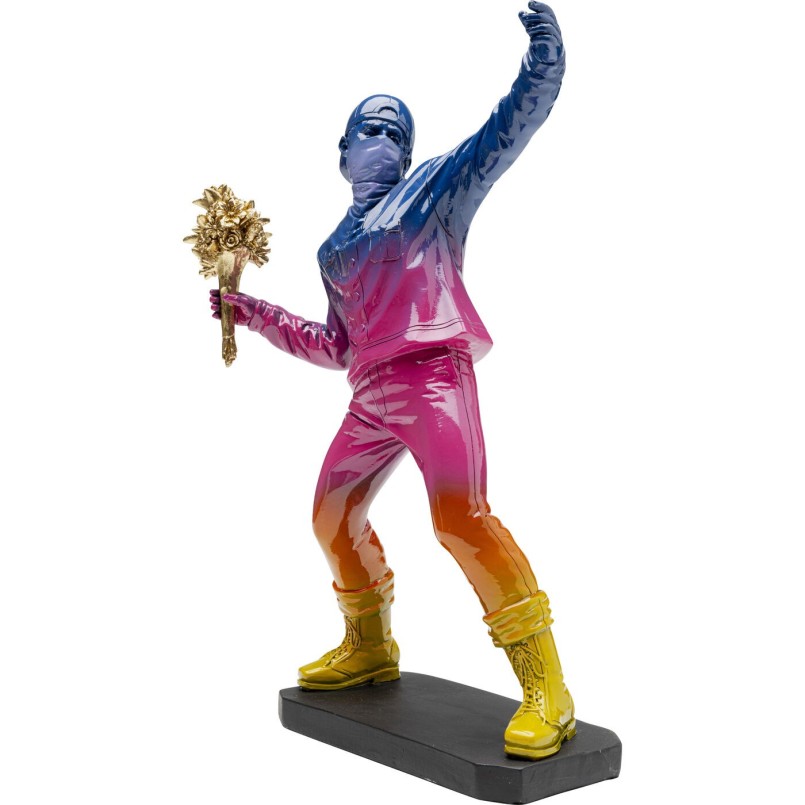 Figurine décorative Street Art Bouquet Rainbow41cm