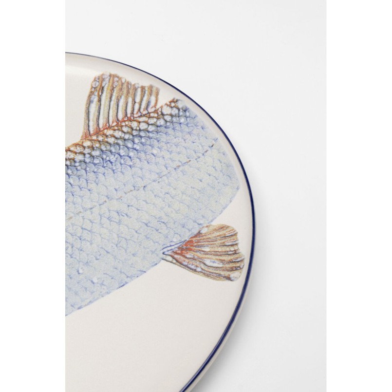 Assiette Poisson bleu Ø27cm assorties