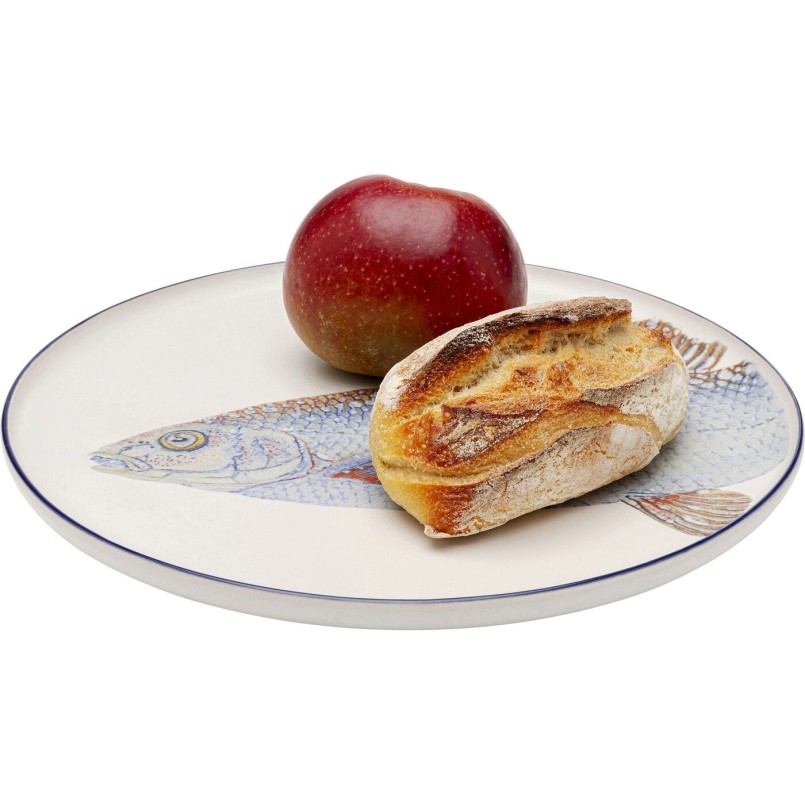 Assiette Poisson bleu Ø27cm assorties