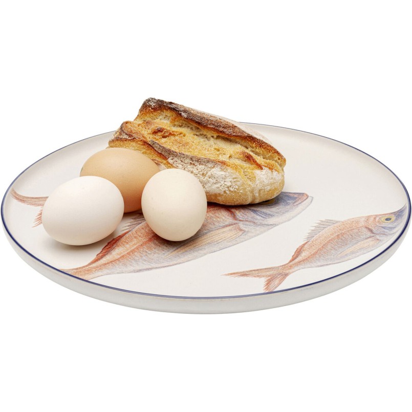 Assiette Poisson bleu Ø27cm assorties