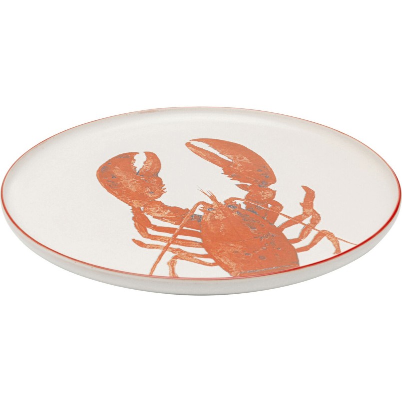 Assiettes Crabes rouges Ø27cm assorties