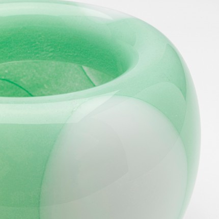 Vaas Punti groen en wit 15cm Kare Design