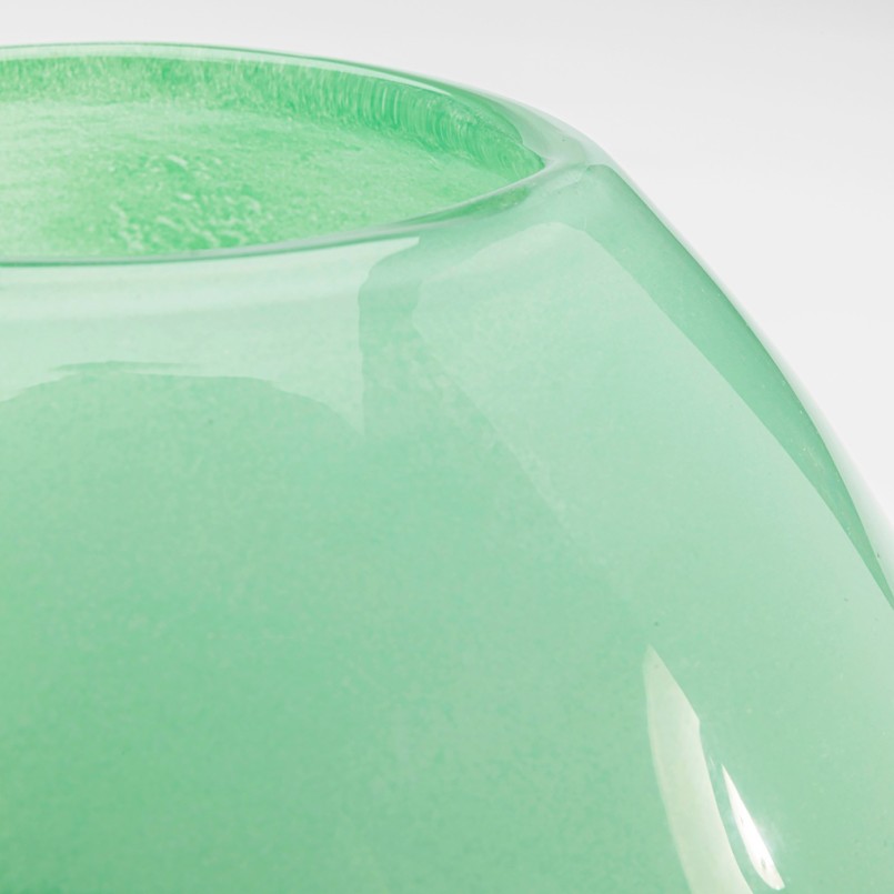 Vaas Punti groen en wit 20cm Kare Design