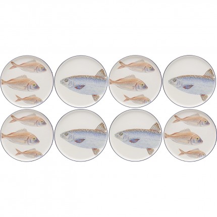 Borden vissen Ø27cm (8/set) Kare Design