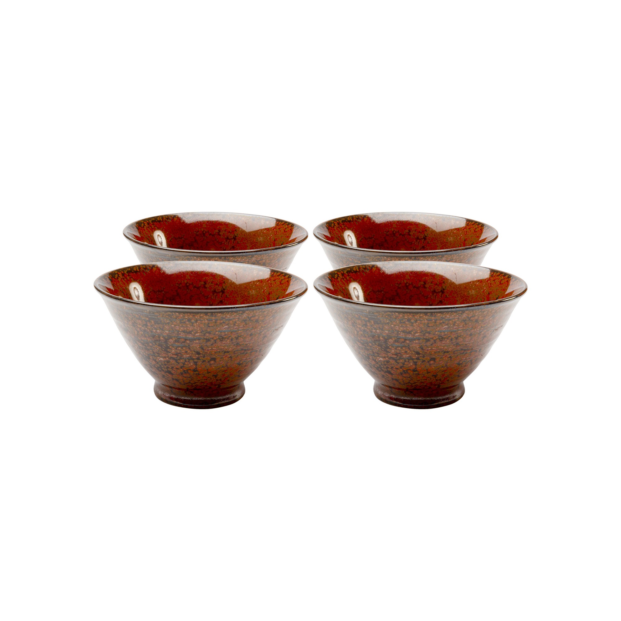 Kommen Ari rood Ø11cm (4/set) Kare Design