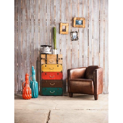 Fauteuil Cigar Lounge marron foncé Kare Design