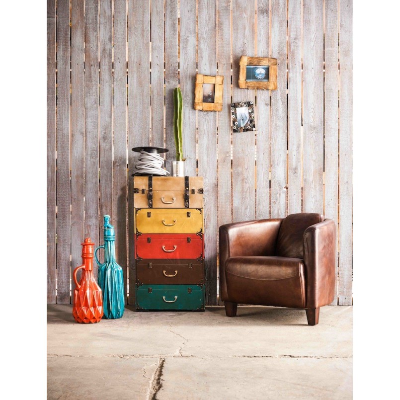 Armchair Cigar Lounge Brown Kare Design