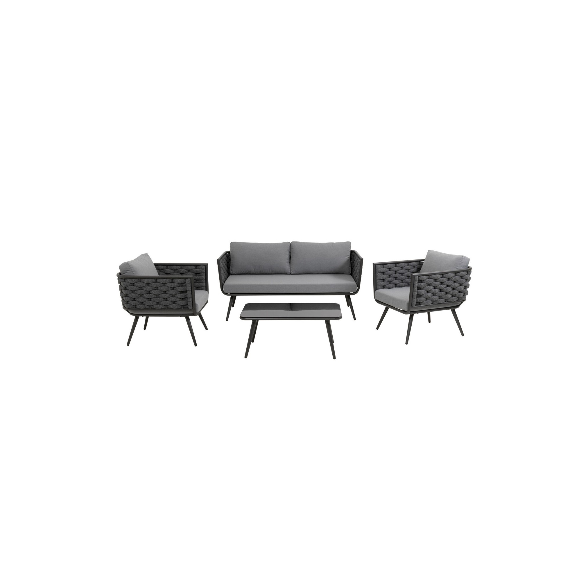 Ensemble de sièges Rimini anthracite (4-pcs.)