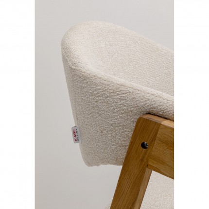 Stoel met armleuningen Julius creme Kare Design