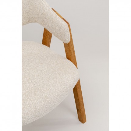 Stoel met armleuningen Julius creme Kare Design