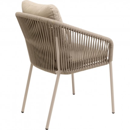 Tuinstoel met armleuningen Cyprus beige Kare Design