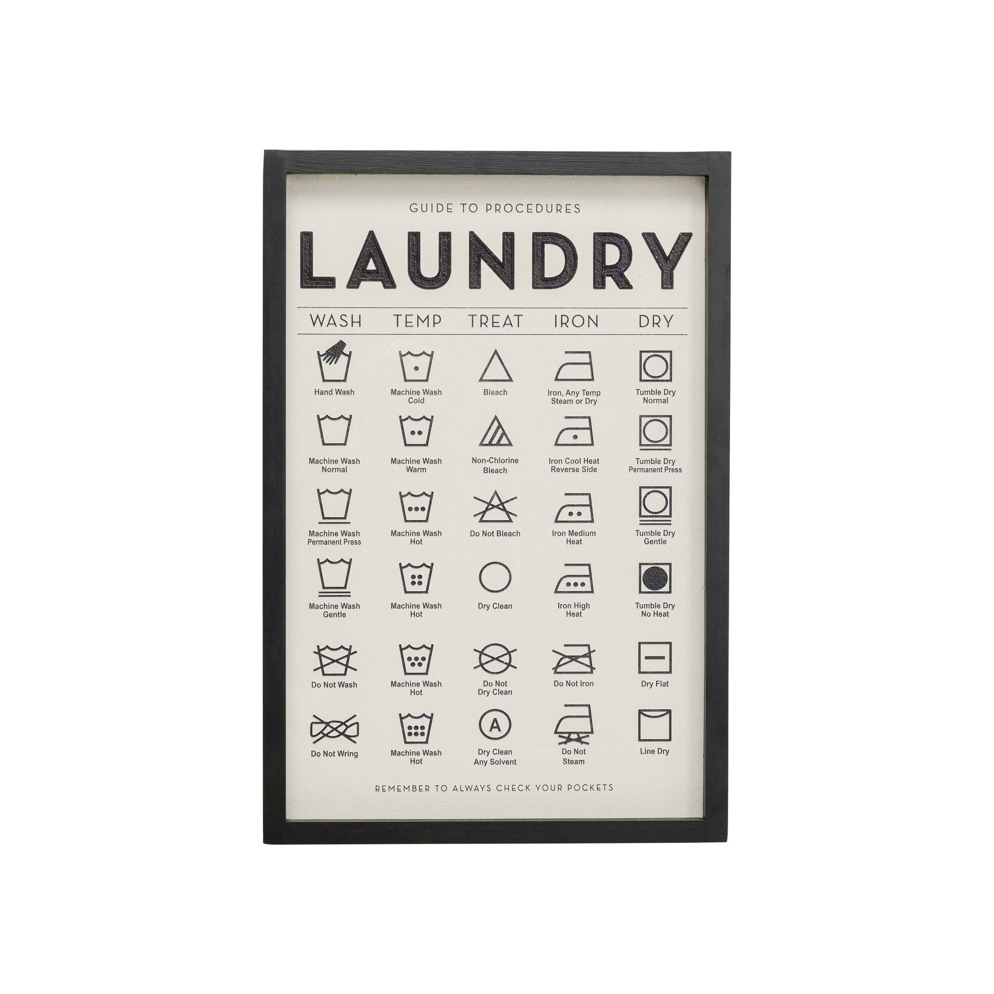 Tableau encadré Laundry 61x41cm