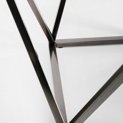 Bijzettafel Cristallo 50x50cm graphite Kare Design
