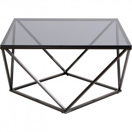 Salontafel Cristallo 80x80cm graphite Kare Design