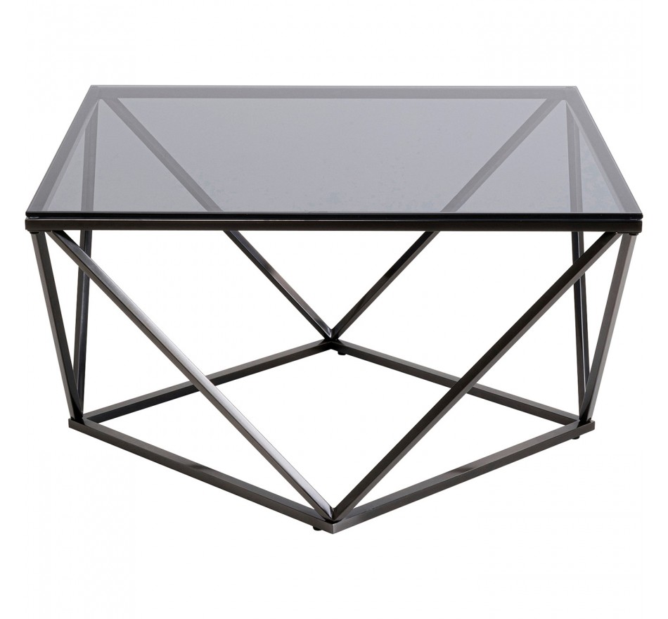 Salontafel Cristallo 80x80cm graphite Kare Design