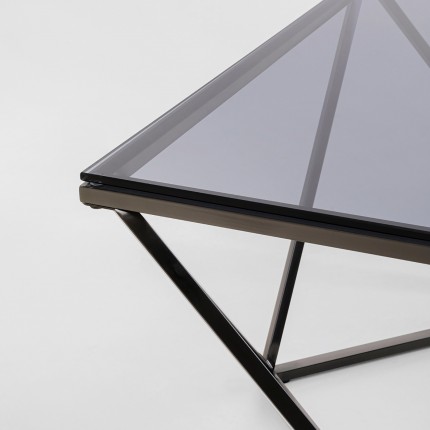 Salontafel Cristallo 80x80cm graphite Kare Design