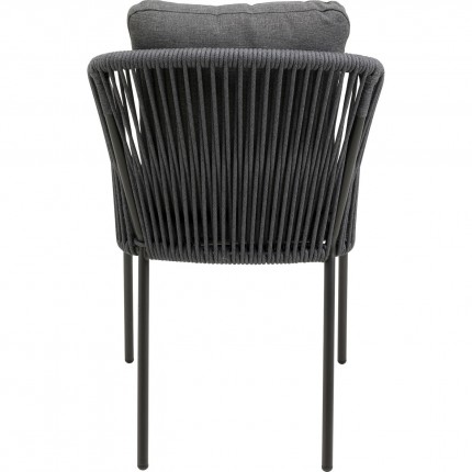 Tuinstoel met armleuningen Cyprus grijs Kare Design