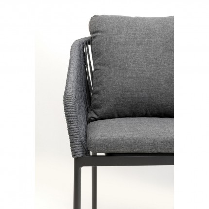 Outdoor chair with armrests Cyprus grey Kare Design