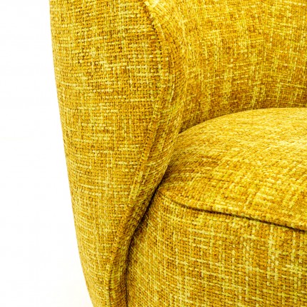 Draaifauteuil Ellie geel Kare Design