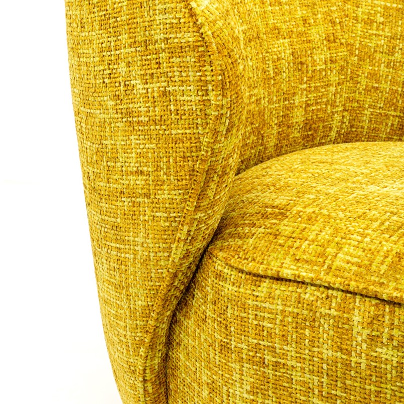 Fauteuil pivotant jaune - Ellie - Kare Design