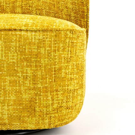 Draaifauteuil Ellie geel Kare Design