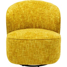 Fauteuil pivotant jaune - Ellie - Kare Design