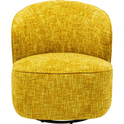Swivel Armchair Ellie yellow Kare Design
