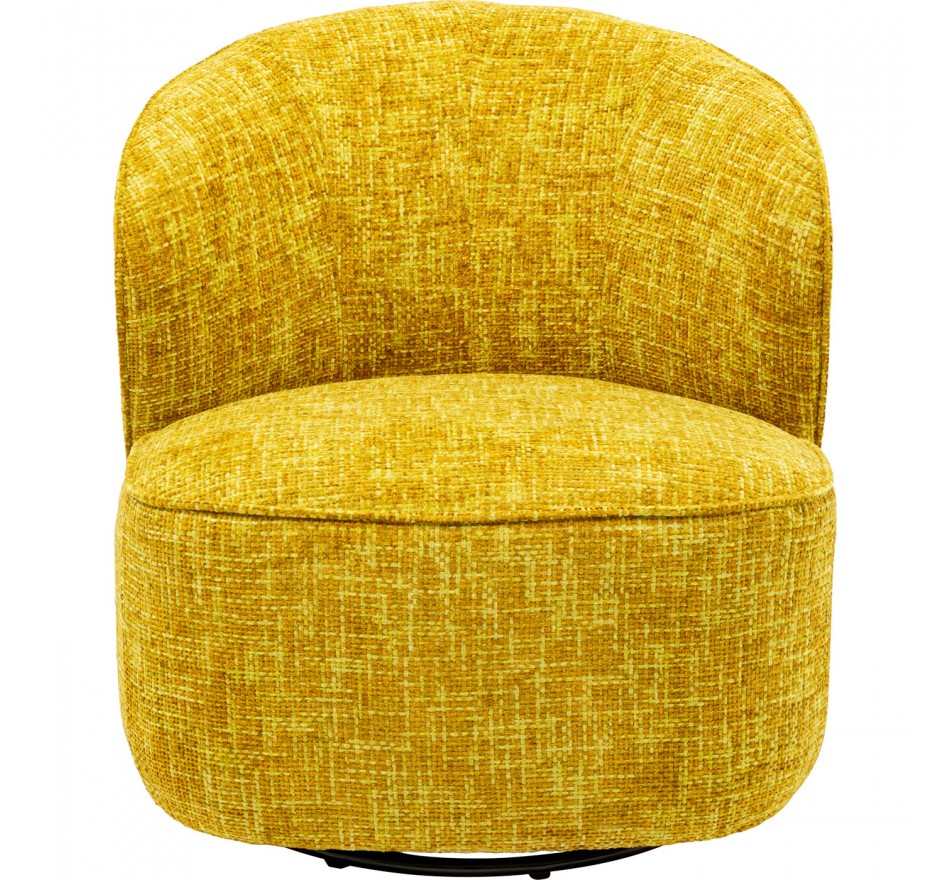 Draaifauteuil Ellie geel Kare Design